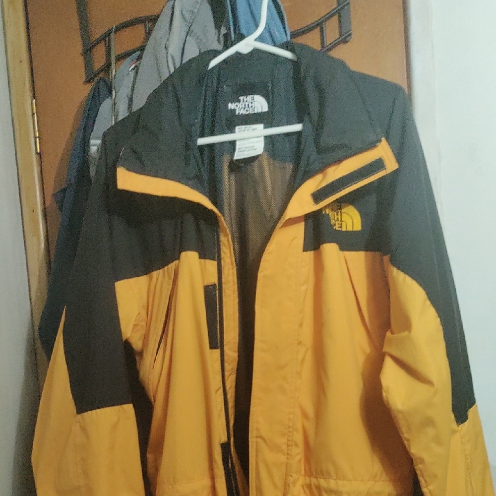 The North Face Men's Yellow and Black Performance Jacket